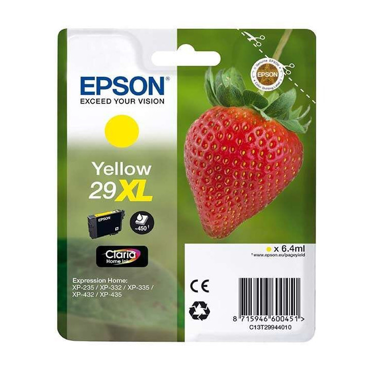 Epson T2994 (29XL) Amarillo Cartucho de Tinta Original - C13T29944012