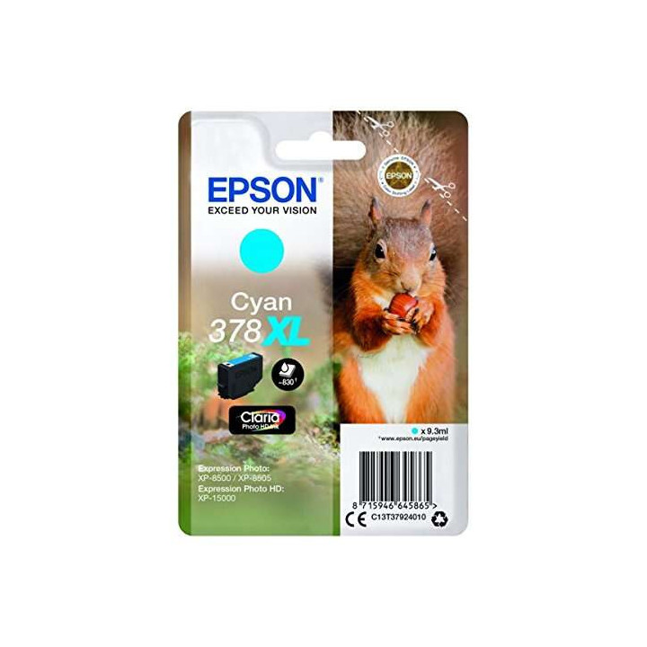 Epson 378XL Cyan Cartucho de Tinta Original - C13T37924010