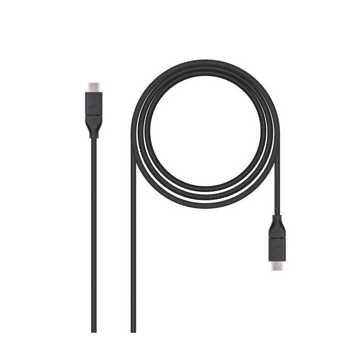 Nanocable Cable USB-C 3.1 Gen 2 10Gbps Macho a USB-C Macho 1m