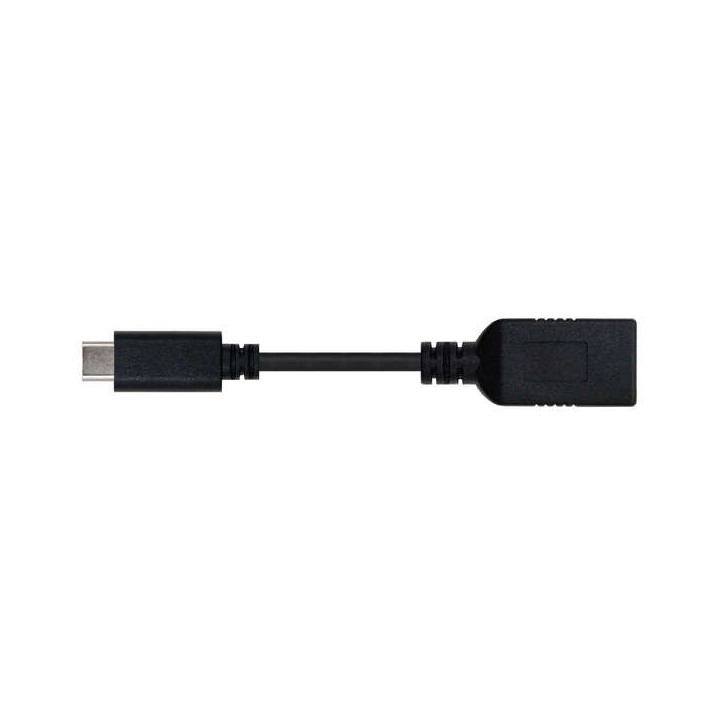 Nanocable Cable USB-C 3.1 Gen 1 5Gbps Macho a USB-A Hembra 15cm