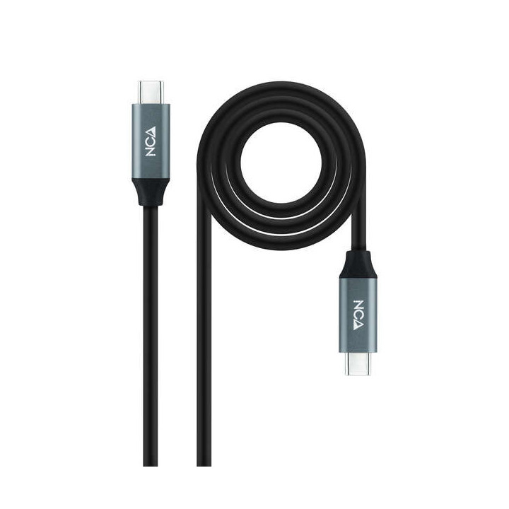 Nanocable Cable USB 3.2 Gen2X2 100W 4K/60Hz USB-C M/M 0.5m - Color Negro