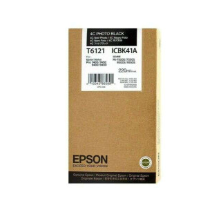 Epson T6121 Negro Photo Cartucho de Tinta Original - C13T612100