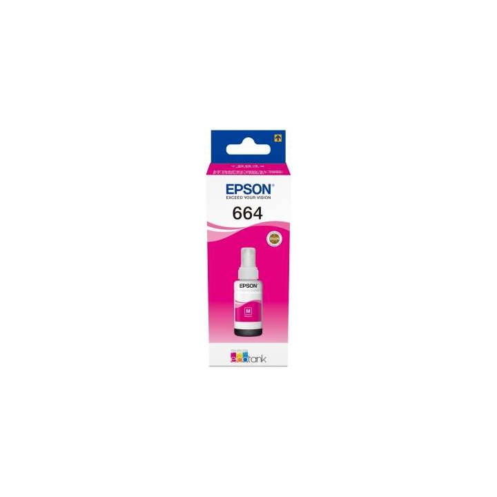Epson T6643 Magenta Botella de Tinta Original - C13T664340