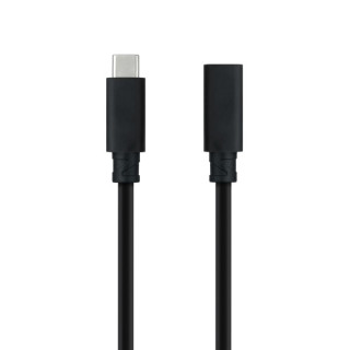 Nanocable Cable Prolongador USB-C 3.2 Macho a USB-C 3.2 Hembra - Gen2x2 20Gbp - 100W 5A - 4K 60Hz - 1.5 Metros - Mallado - Colo