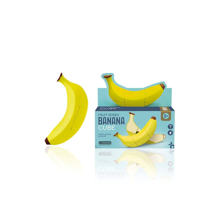 Comansi Fruitcube Rompecabezas Plátano - Puzzle Rompecabeza - Inspirado en Fruta - Juego de Lógica - Juego Educativo