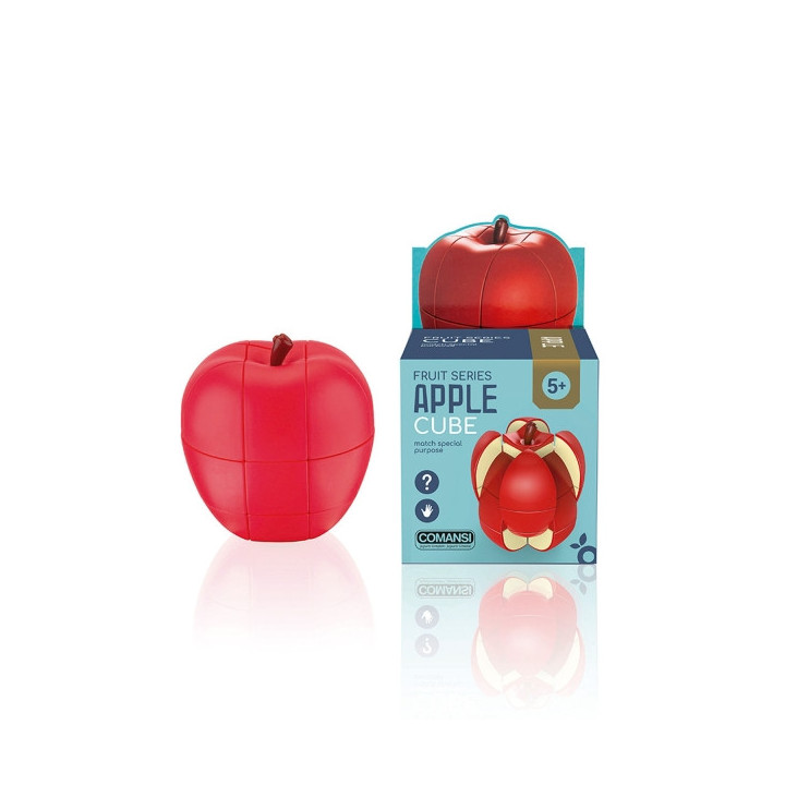 Comansi Fruitcube Rompecabezas Manzana - Puzzle Rompecabeza - Inspirado en Fruta - Juego de Lógica - Juego Educativo