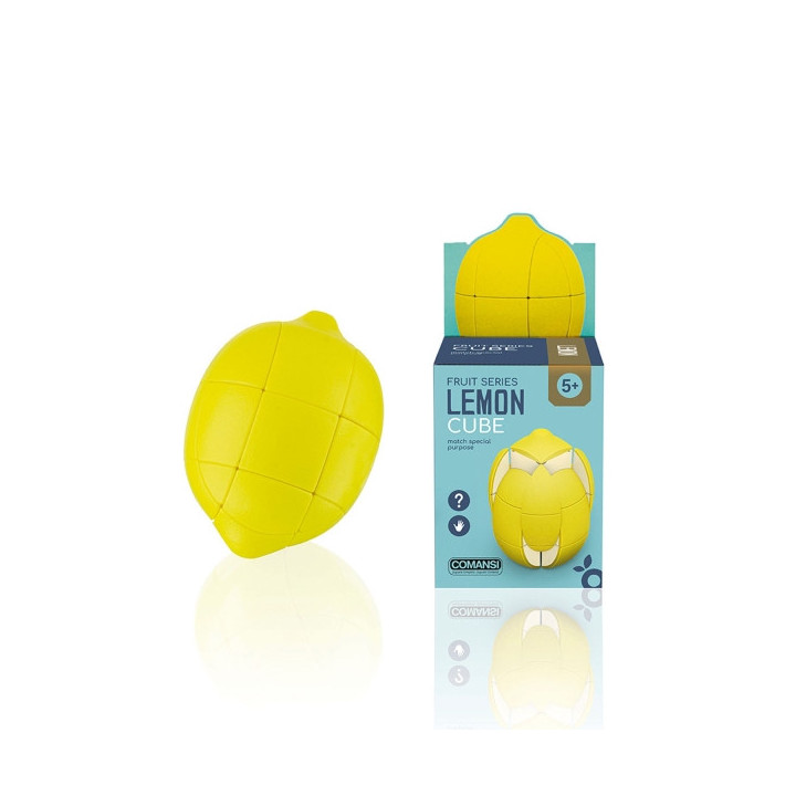 Comansi Fruitcube Rompecabezas Limón - Puzzle Rompecabeza - Inspirado en Fruta - Juego de Lógica - Juego Educativo