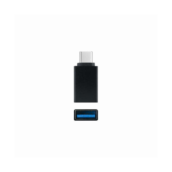 Nanocable Adaptador USB-C a USB 3.1 - USB-C/M-USB-A/H - Aluminio - Color Negro