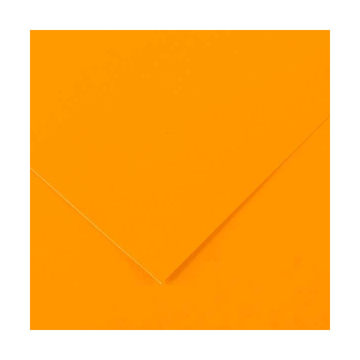Canson Guarro Pack de 25 Cartulinas Iris de 185g - 50x65cm - Color Naranja Fluo
