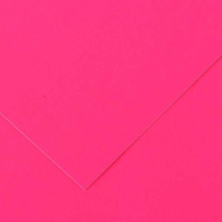 Canson Guarro Pack de 25 Cartulinas Iris de 185g - 50x65cm - Color Fucsia Fluo