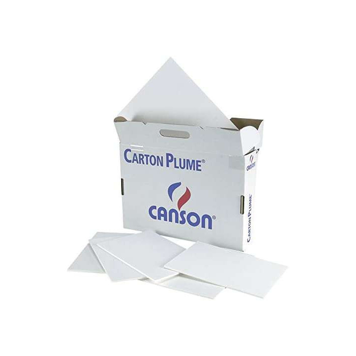 Canson Pack de 28 Paneles de Carton Pluma - 29.7x42cm - 3mm - Color Blanco