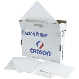 Canson Pack de 17 Paneles de Carton Pluma - 29.7x42cm - 5mm - Color Blanco