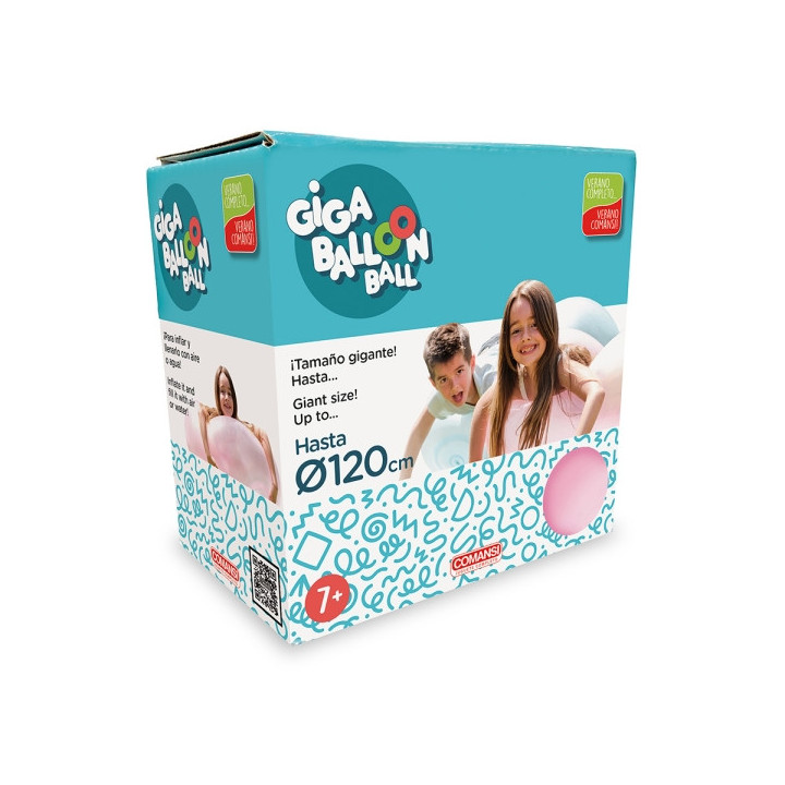 Comansi Giga Balloon Ball Gigante - Pelota Inflable - Uso Exterior - Tamaño XXL - Ideal Exterior - Múltiples Colores - Jugue