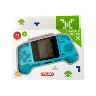 Comansi Consola Retro X Portátil - 23+ Juegos - Pantalla Monocroma - Diseño Compacto - Estilo Vintage - Ideal para Viajes
