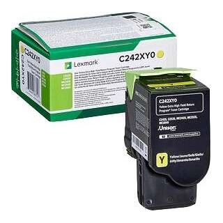 Lexmark C2425/C2535/MC2425/MC2535/MC2640 Amarillo Cartucho de Toner Original - C242XY0