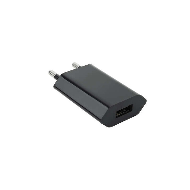 Nanocable Mini Cargador de Red USB 5V - Color Negro