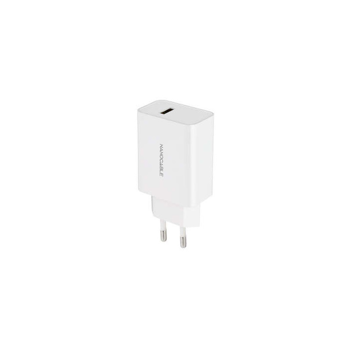 Nanocable Cargador USB 5V/2.1A - Color Blanco