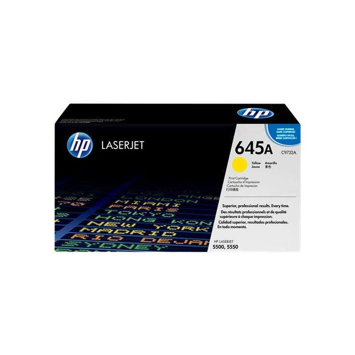 HP C9732A Amarillo Cartucho de Toner Original - 645A