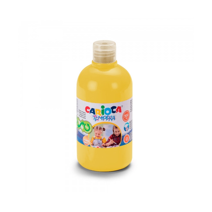 Carioca Botella Tempera 500ml - Colores Superlavables - Faciles de Mezclar - Aplicable en Materiales Porosos - Alta Opacidad -