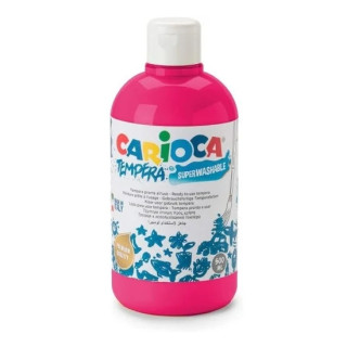 Carioca Botella Tempera 500ml - Colores Superlavables - Faciles de Mezclar - Alta Opacidad - Aplicable en Materiales Porosos -