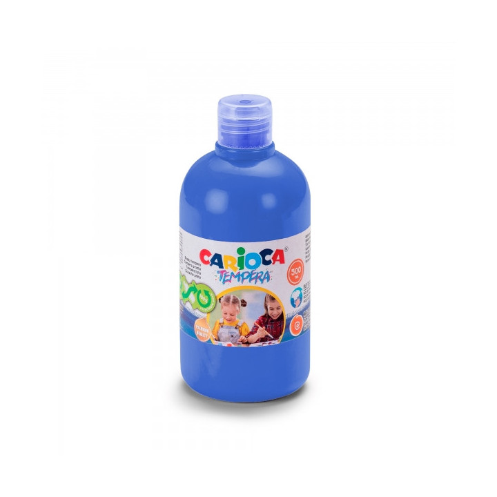 Carioca Botella de Tempera 500ml - Colores Superlavables - Faciles de Mezclar - Aplicable en Materiales Porosos - Alta Opacidad