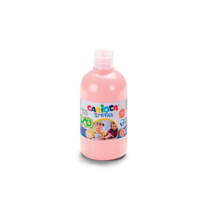 Carioca Botella Tempera 500ml - Colores Superlavables - Faciles de Mezclar - Aplicable en Materiales Porosos - Alta Opacidad -