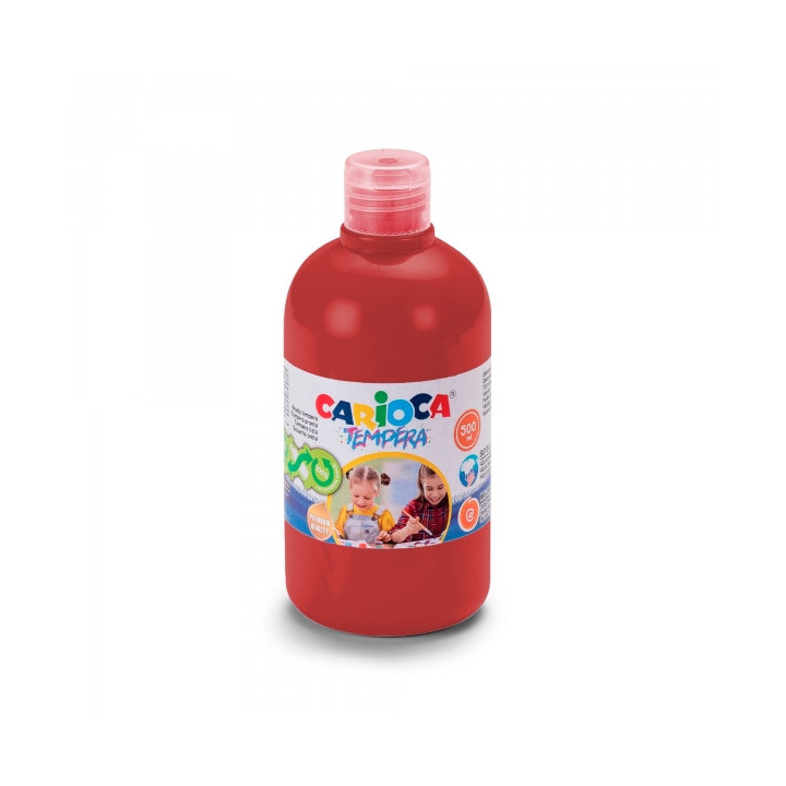Carioca Botella de Tempera 500ml - Colores Superlavables - Faciles de Mezclar - Aplicable en Materiales Porosos - Alta Opacidad