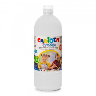Carioca Botella Tempera 1000ml - Colores Superlavables - Faciles de Mezclar - Aplicable en Materiales Porosos - Alta Opacidad -