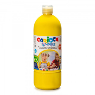 Carioca Botella de Tempera - 1000ml - Colores Superlavables - Faciles de Mezclar - Aplicable en Materiales Porosos - Alta Opaci