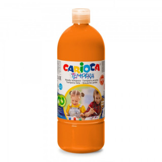 Carioca Botella Tempera 1000ml - Colores Superlavables - Faciles de Mezclar - Aplicable en Materiales Porosos - Alta Opacidad -
