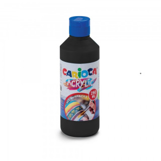Carioca Botella de Tempera Acrilica - 250ml - Colores Brillantes - Resistente a la Luz - Efecto Tridimensional - Apto para Toda