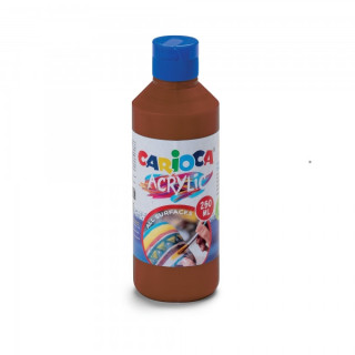 Carioca Botella de 250ml de Tempera Acrilica - Colores Brillantes - Resistente a la Luz - Efecto Tridimensional - Apto para Tod