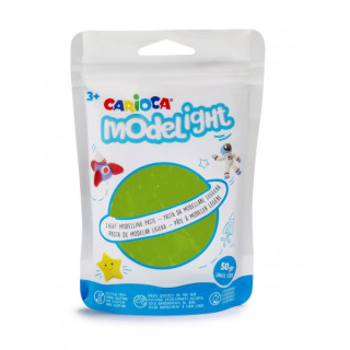 Carioca Modelight Pack de Pasta de Moldear Super Ligera - Elastica y Maleable - Se Seca al Aire - No Ensucia las Manos - Reutil