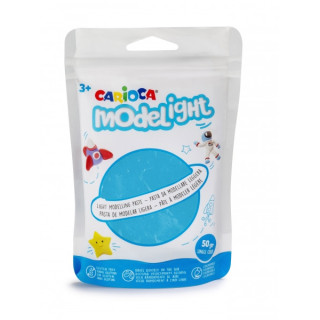 Carioca Modelight Pack de Pasta de Moldear Super Ligera - Elastica y Maleable - Se Seca al Aire - No Ensucia las Manos - Reutil