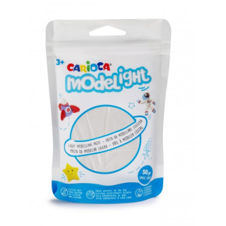 Pack Carioca Modelight Pasta de Moldear Super Ligera - Elastica y Maleable - Se Seca al Aire - No Ensucia las Manos - Color Bla