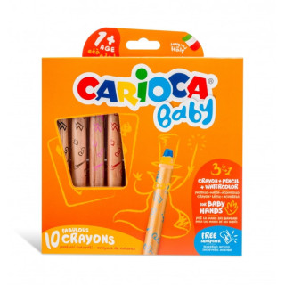 Carioca Baby 1+ 3In1 Pack de 10 Lapices - Lapiz