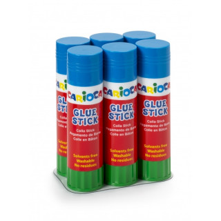Carioca Pack de 6 Pegamento de Barra 40gr - Ideal para Casa