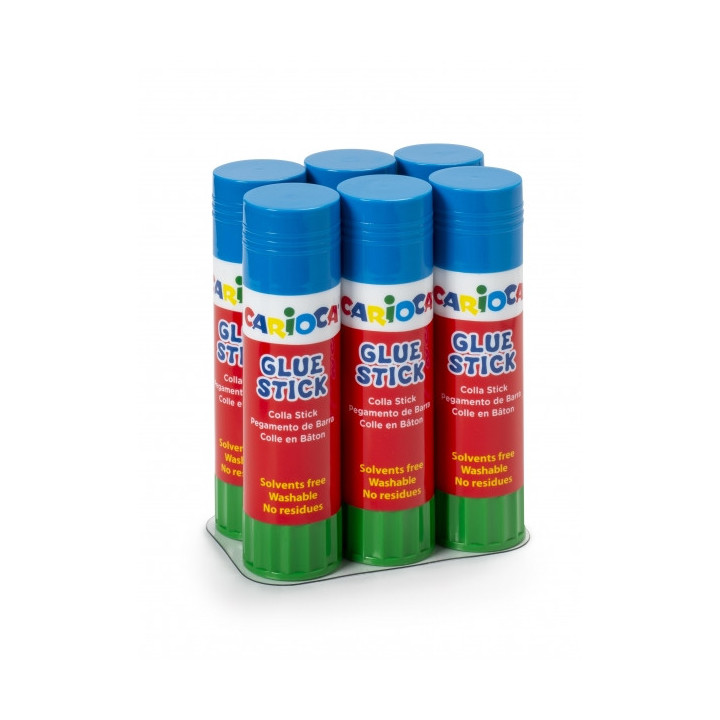 Carioca Pack de 6 Pegamento de Barra 40gr - Ideal para Casa