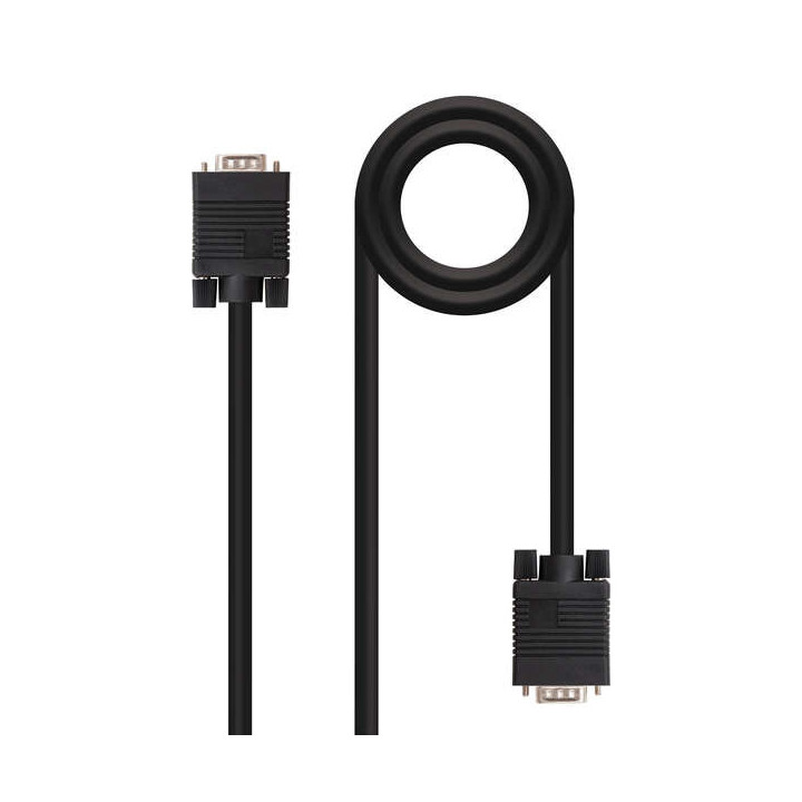 Nanocable Cable SVGA HDB15 Macho a HDB15 Macho 5m - Color Negro