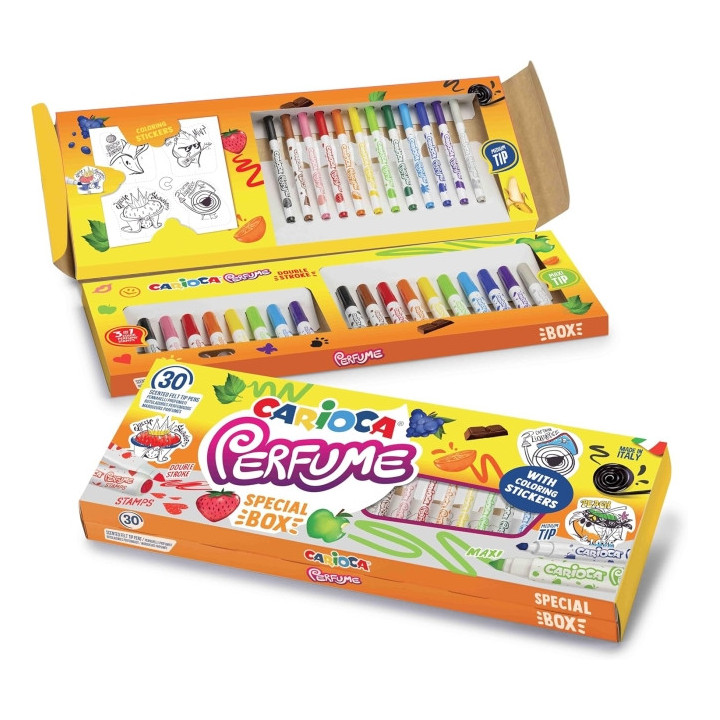 Carioca Perfume Pack de 30 Rotuladores Perfumados - 12 Punta Media
