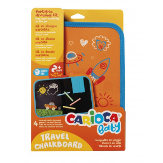 Carioca Kit de Dibujo Portatil para Niños - a Partir de 24 Meses - Perfecto para Jugar Fuera de Casa - Formato A4 - Contiene 4