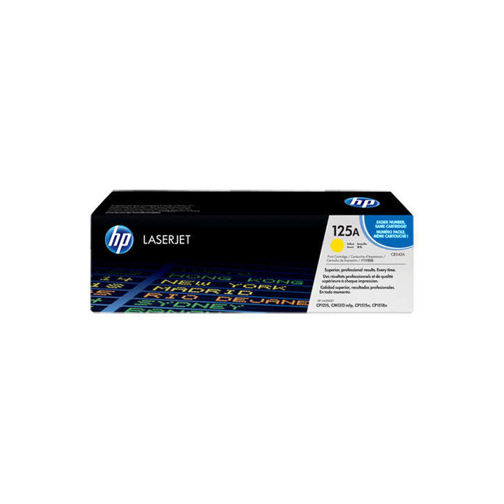 HP CB542A Amarillo Cartucho de Toner Original - 125A