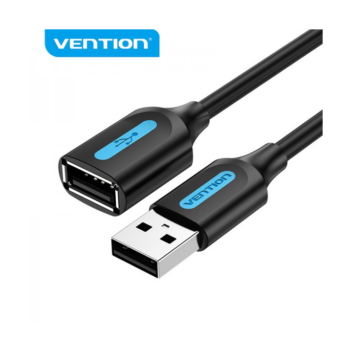 Vention Cable Alargador USB 2.0 Macho a USB Hembra - 1.5m - Color Negro