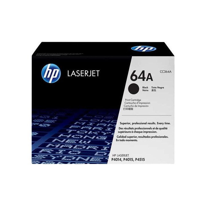 HP CC364A Negro Cartucho de Toner Original - 64A