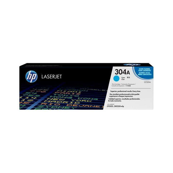 HP CC531A Cyan Cartucho de Toner Original - 304A