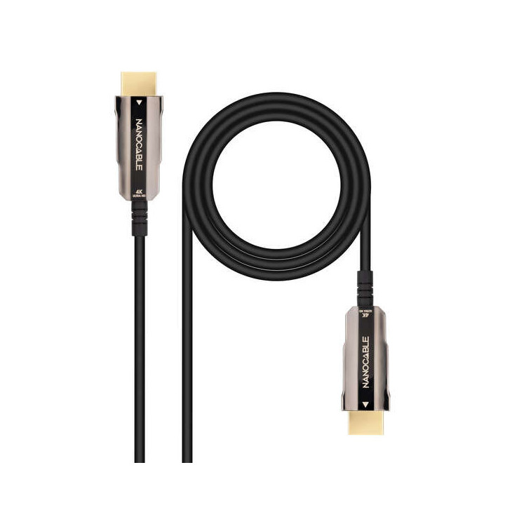 Nanocable Cable HDMI v2.0 AOC Macho a HDMI v2.0 Macho 20m - 4K@60Hz 18Gbps - Color Negro