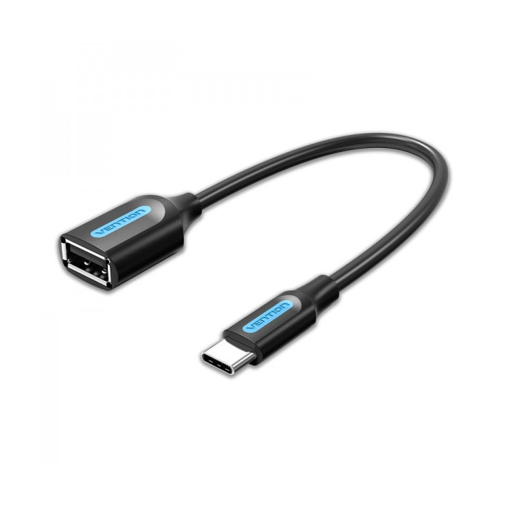 Vention Conversor USB-C Macho a USB A Hembra - 0.15m - Color Negro