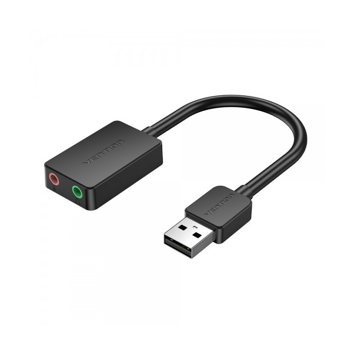 Vention Tarjeta de Sonido 2.1 - Color Negro