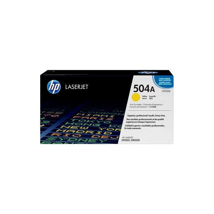 HP CE252A Amarillo Cartucho de Toner Original - 504A