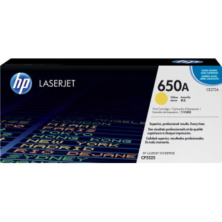 HP CE272A Amarillo Cartucho de Toner Original - 650A